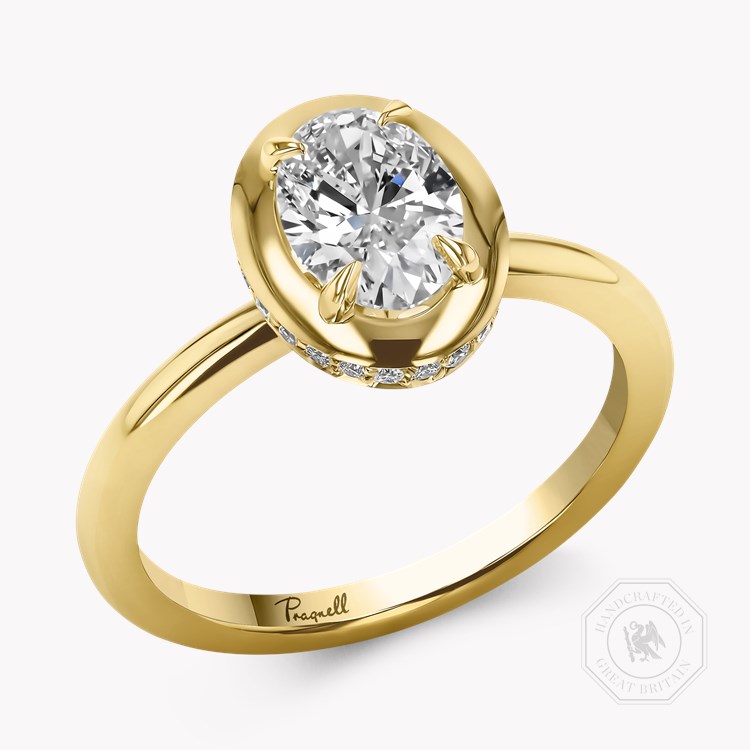 Skimming Stone 0.90ct Oval Cut Diamond Ring Oval Cut, Claw Set_1