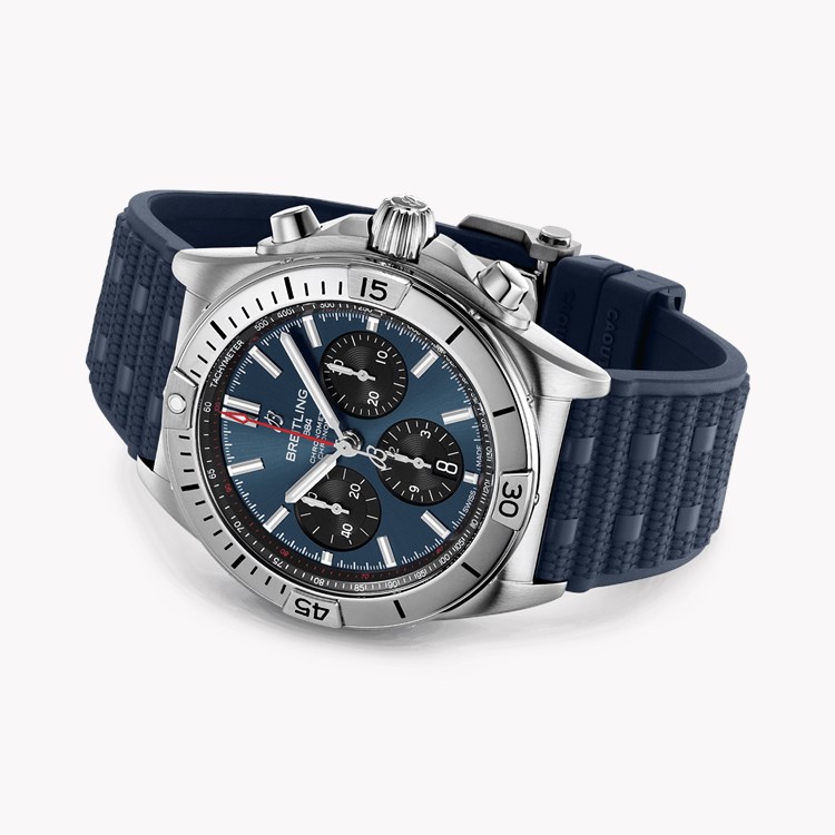 Breitling Chronomat B01 42mm, Blue Dial, Baton Numerals_3