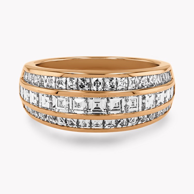Manhattan Classic Diamond Ring Carre & French Cut, Channel Set_2