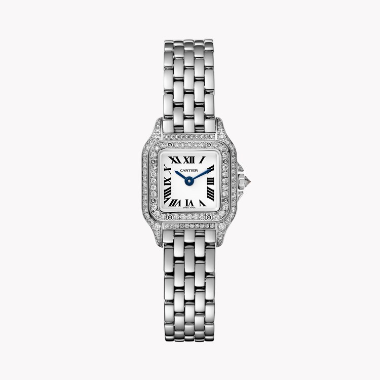 Cartier Panthere de Cartier 20mm, Silver Dial, Roman Diamond Numerals_1