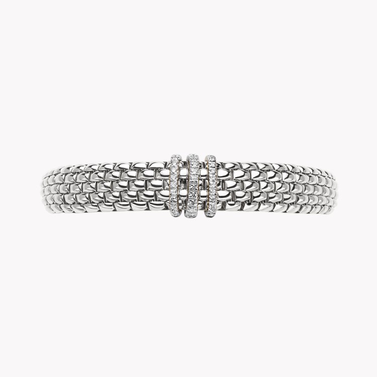 Fope Panorama Flex-It Bracelet Round Brilliant Cut, Pave Set_3
