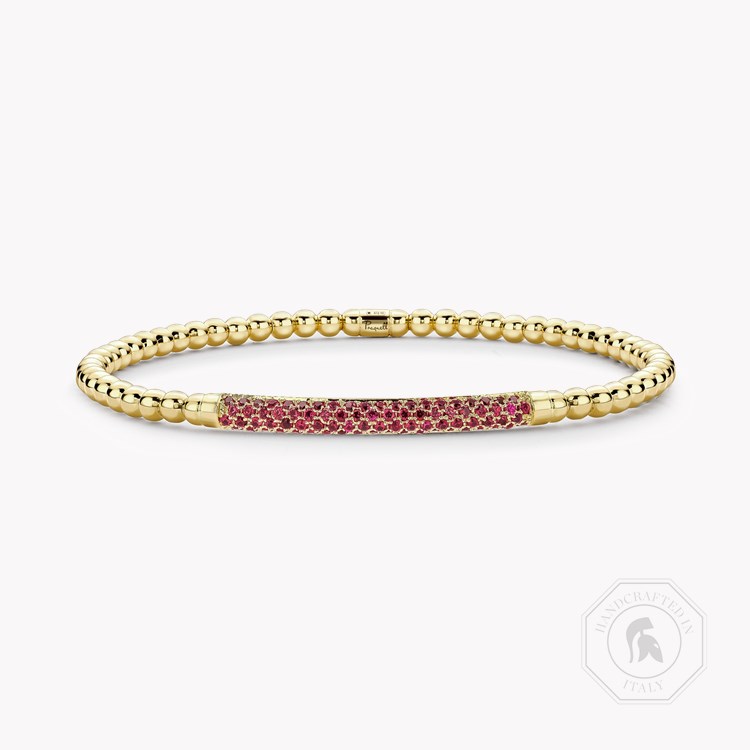 Bohemia 0.544ct Ruby Expandable Bangle Brilliant Cut, Micro Pavé Set_1