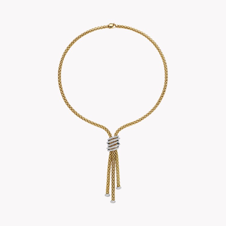 FOPE Solo Lariat with Diamond Attachment Brilliant Cut, Pave Set_1