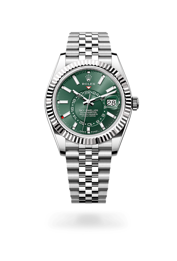 Sky-Dweller, Oyster, 42 mm, Oystersteel and white gold