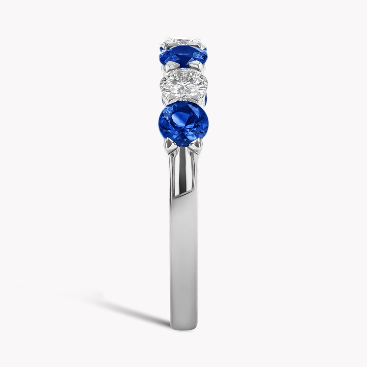 Seven Stone Sapphire and Diamond Ring Brilliant cut, Claw set_4