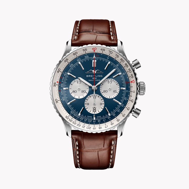 Breitling Navitimer B01 Chronograph 46 46mm, Blue Dial, Baton Numerals_1