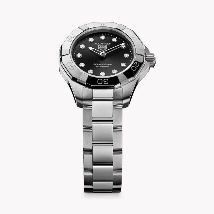 Tag Heuer Aquaracer Professional 200 40mm, Black Dial, Baton Numerals_4