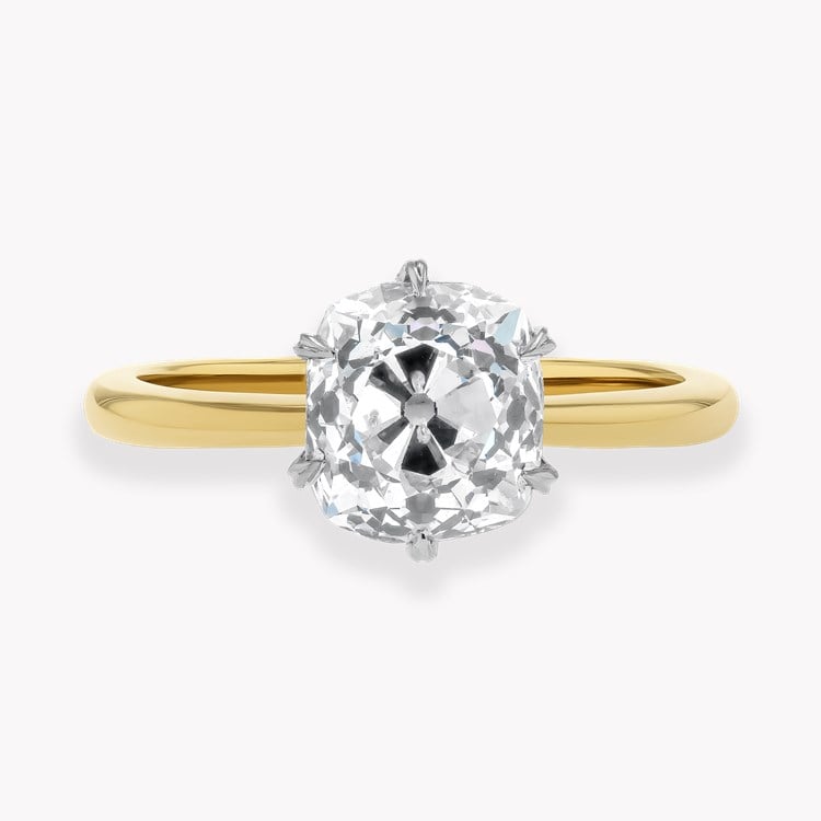 Antique Cushion Cut 1.72ct Diamond Six Claw Ring Antique Cushion Cut, Claw Set_2