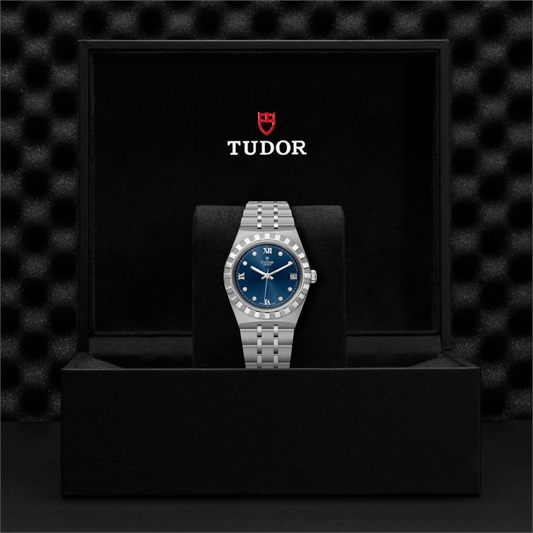 Tudor Royal  M28400-0007 34mm. Blue Dial. Diamond Numerals_3