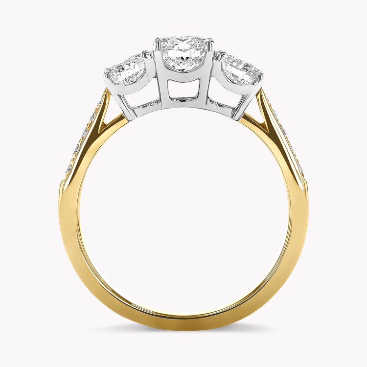 Duchess 1.08ct Diamond Three Stone Ring Brilliant cut, Claw set_3