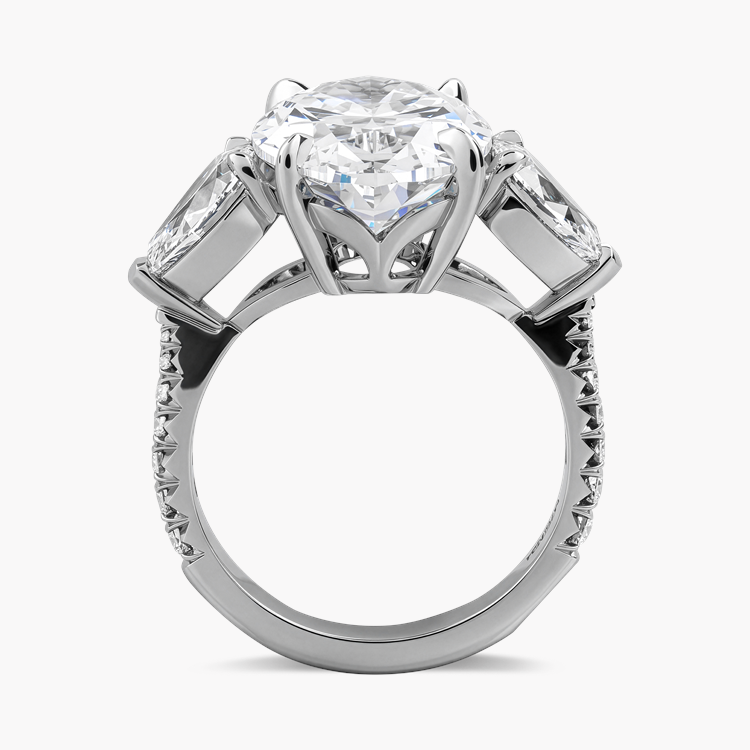 Masterpiece Oval Cut 7.02ct Diamond Ring Oval Cut & Pear Shape, Claw Set_3
