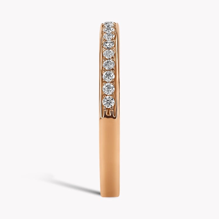 Brilliant Cut Diamond Half Eternity Ring Brilliant Cut, Half Eternity, Thread Set_4