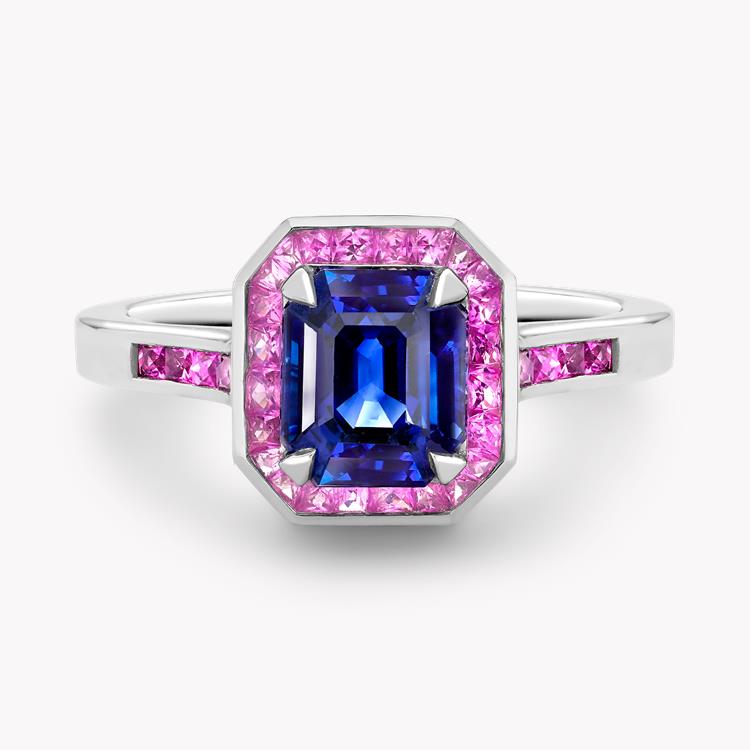 Gatsby 1.14ct Sapphire Cocktail Ring Trap and French Cut, Claw Set_2