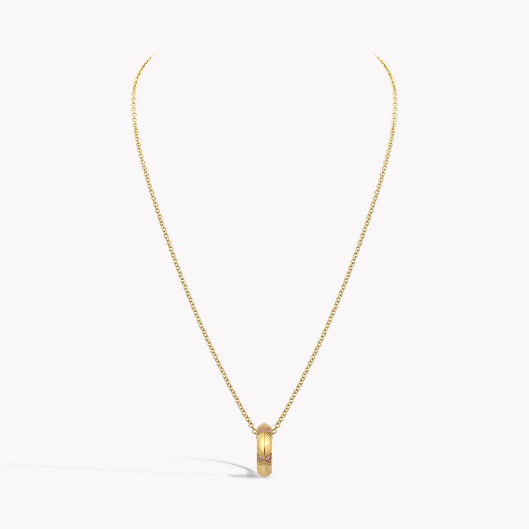 Origins Small Pink Diamond Pendant Brilliant Cut, Grain Set_3