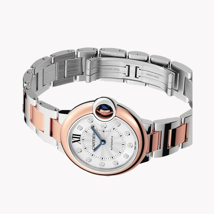 Cartier Ballon Bleu 33mm, Silver Dial, Roman Numeral_3