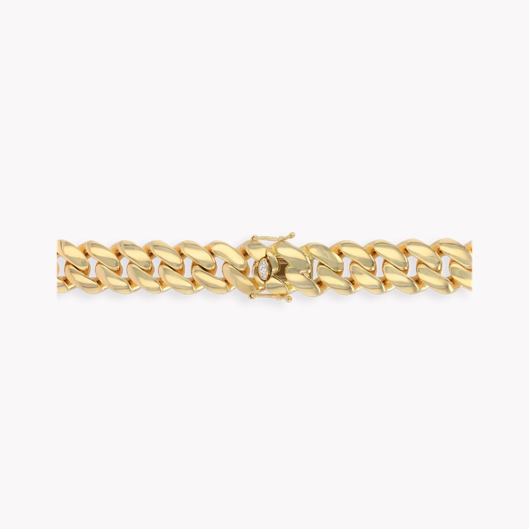 Fusion Polished Curb Link Necklace (43cm) Brilliant Cut, Pave Set_3
