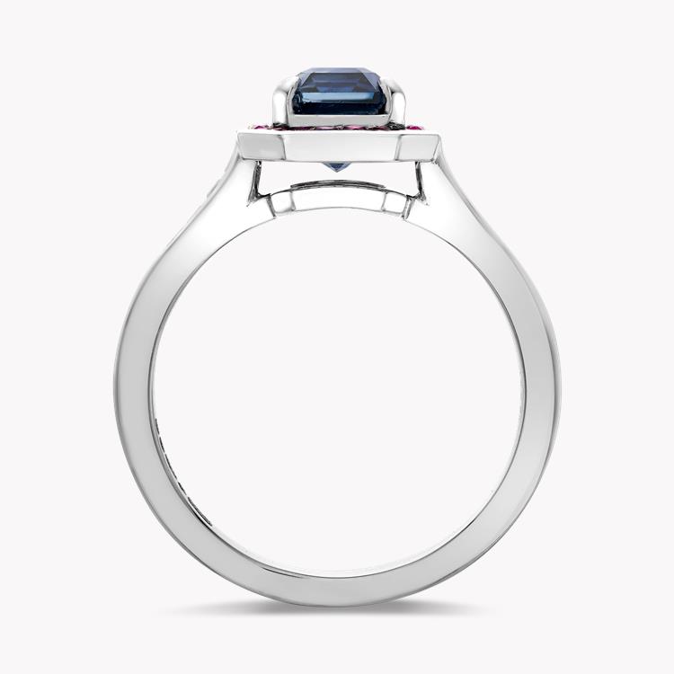 Gatsby 1.14ct Sapphire Cocktail Ring Trap and French Cut, Claw Set_3