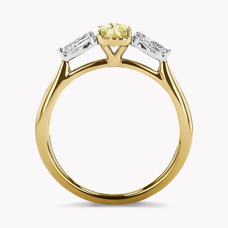 Classic 1.19ct Oval Cut Diamond Three Stone Ring Oval Cut, Claw Set_3