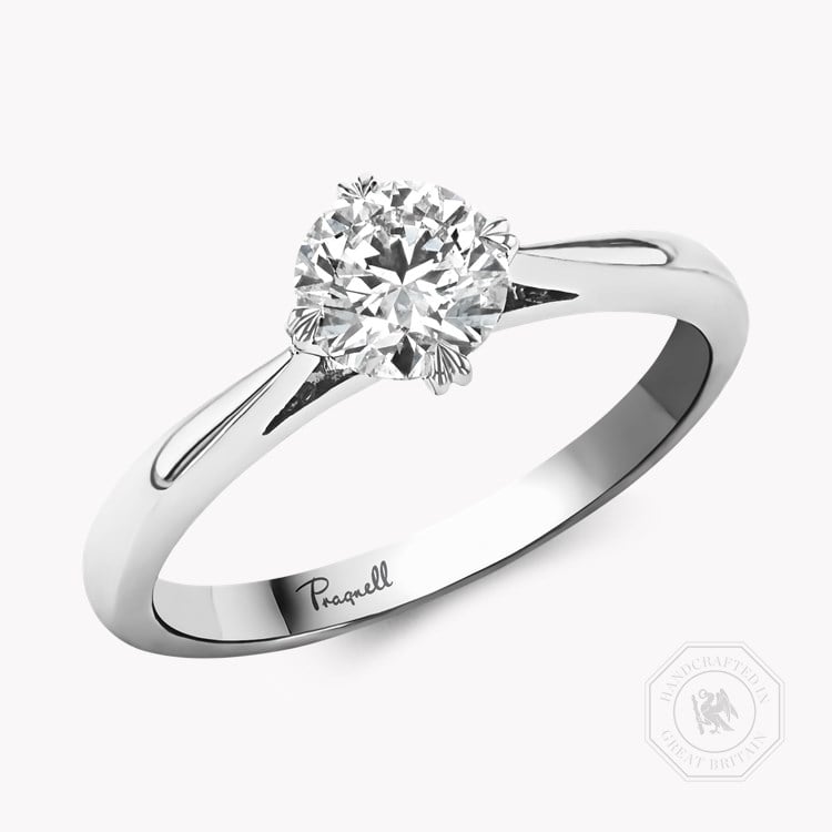 Windsor 0.70ct Brilliant Cut Diamond Ring - 2.2mm Width   in Platinum