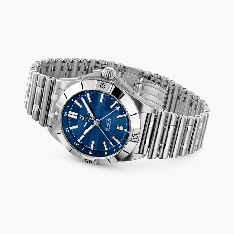 Breitling Chronomat Automatic GMT 40 Six Nations Scotland 40mm, Blue Dial, Baton Numerals_3