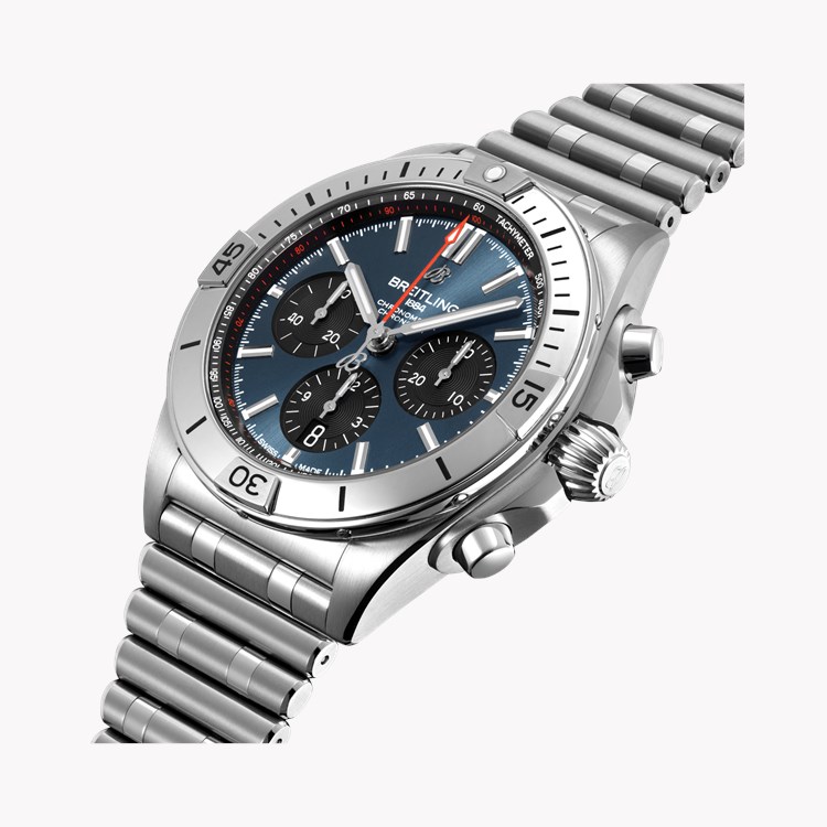 Breitling Chronomat B01 42 42mm, Blue Dial, Baton Numerals_3