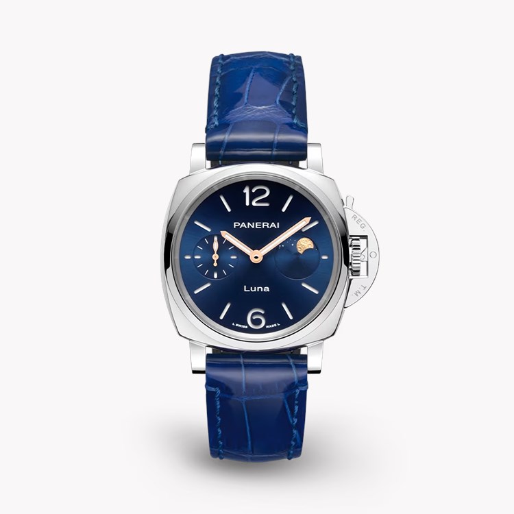 Panerai Luminor Due Luna - 38mm 38mm, Blue Dial, Arabic/Baton Numerals_1