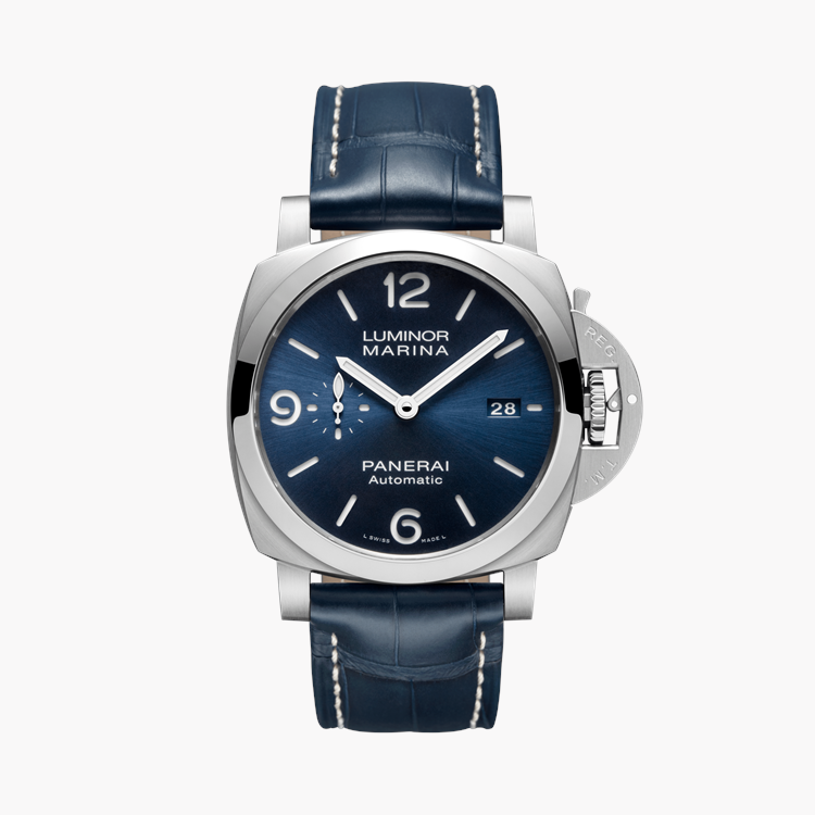 Panerai Luminor Marina - 44mm 44mm, Blue Dial, Arabic/Baton Numerals_1
