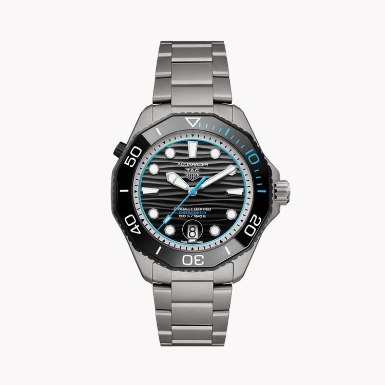 Tag Heuer Aquaracer Professional 500 Date 42mm, Black Dial, Arabic/Baton Numerals_1