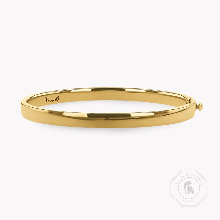 Plain Polished 6mm Square Bangle _1