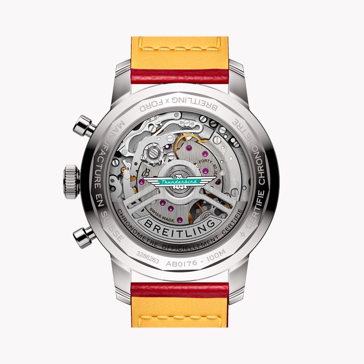 Breitling Top Time B01 Ford Thunderbird 41mm, White Dial, Baton Numerals_2
