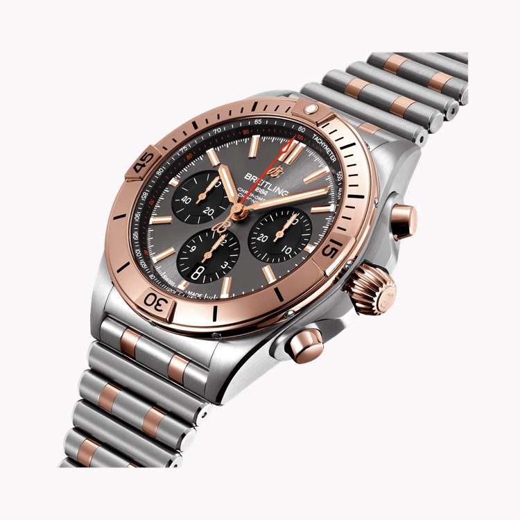 Breitling Chronmat B01 42 42mm, Grey Dial, Baton Numerals_3