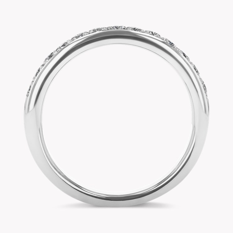Brilliant Cut Diamond Half Eternity Ring, view 3