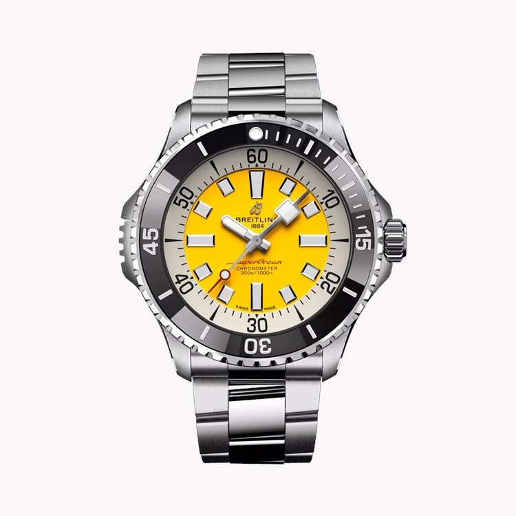 Superocean Automatic 46 46mm, Yellow Dial, Baton Numerals_1