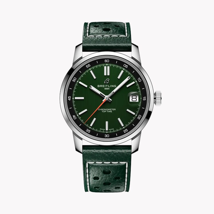 Breitling Top Time B31 38mm, Green Dial, Baton Numerals_1