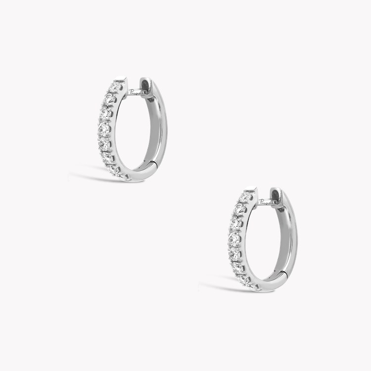Brilliant Cut Diamond Hoop Earrings Brilliant cut, Claw set_3