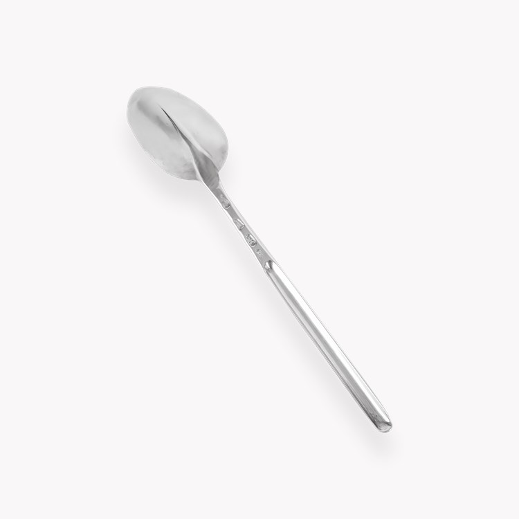 Silver George I Spoon With Marrow Scoop Stem Hallmarked London_3