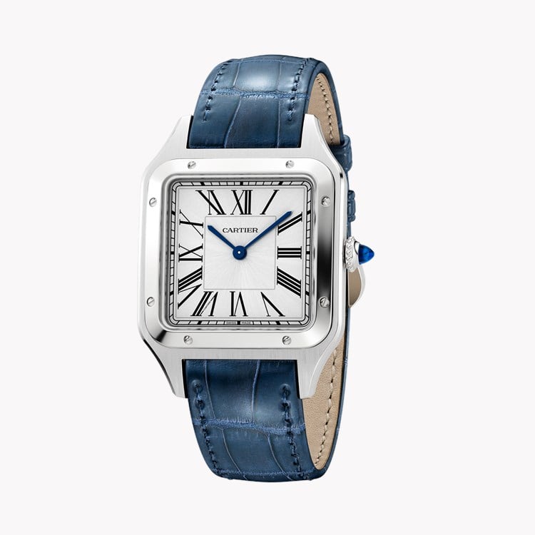 Cartier Santos-Dumont 31.4mm, Silver Dial, Roman Numerals_2