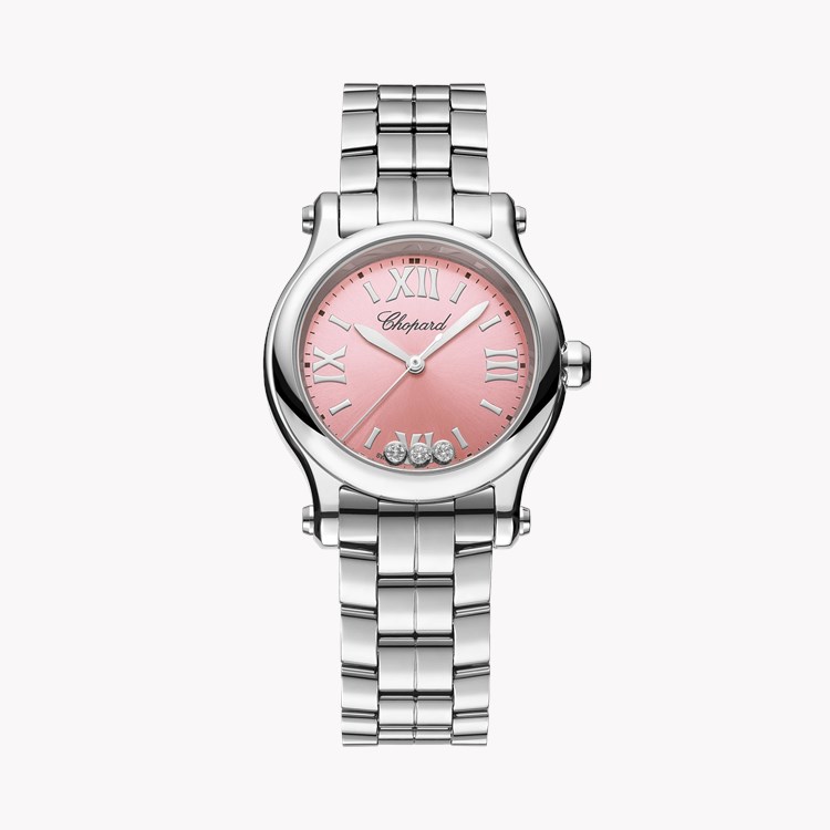 Chopard Happy Sport 30mm, Pink Dial, Roman and Baton Numerals_1