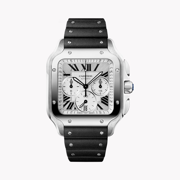 Cartier Santos de Cartier Large, Silver Dial, Roman Numerals_2