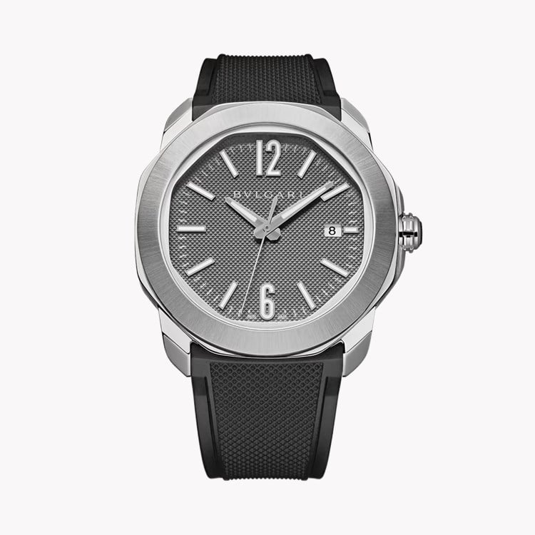 Octo Roma 41mm, Anthracite Dial, Arabic/Baton Numerals_2