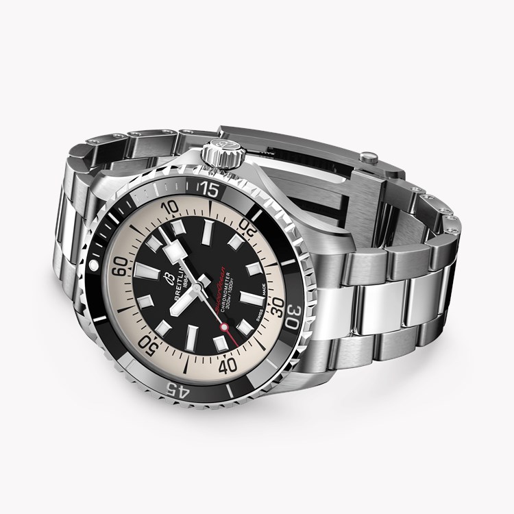 Breitling Superocean Automatic 44 44mm, Black Dial, Baton Numerals_4
