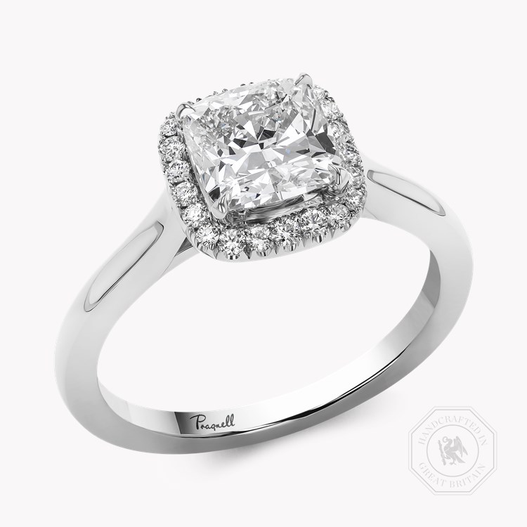 Celestial 1.53ct Cushion Cut Diamond Cluster Ring Cushion modern cut, Claw set_1