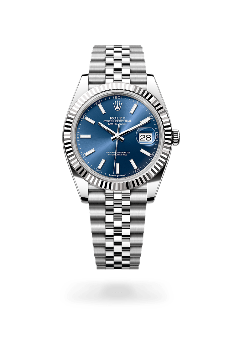 Datejust 41, Oyster, 41 mm, Oystersteel and white gold