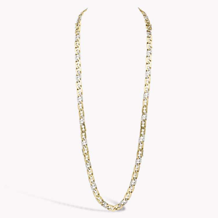 1970s Cartier Diamond Set Transformable Necklace  in 18ct Yellow Gold Brilliant cut, Claw set_1