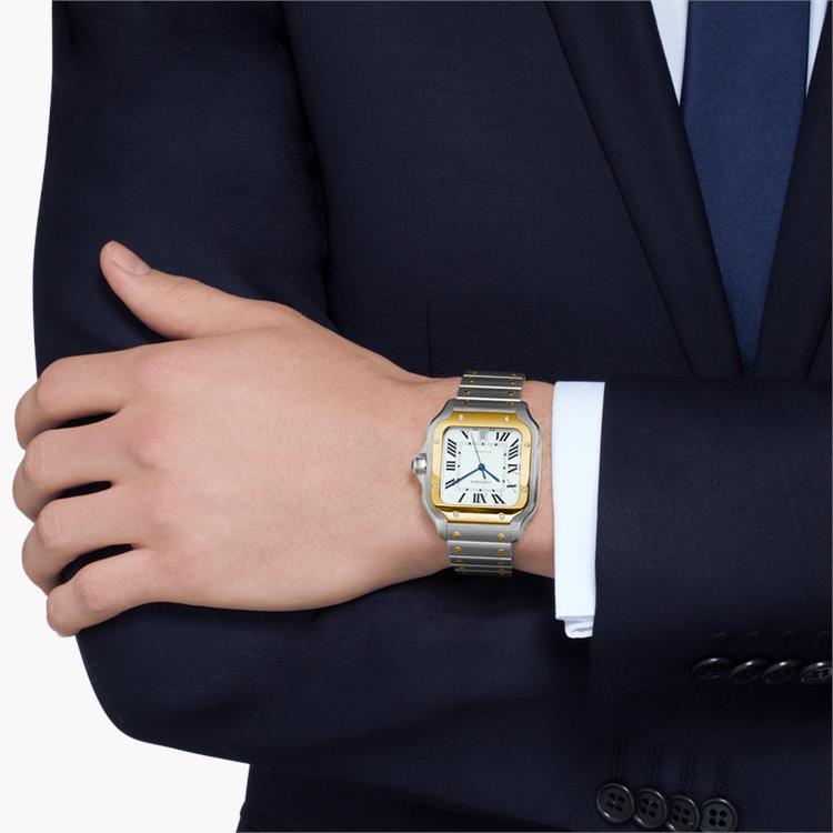 Cartier Santos de Cartier 40mm, Silver Dial, Roman Numerals_4