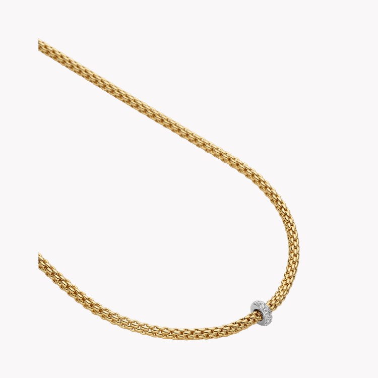 Fope Prima Flex-it Diamond Necklace Round Brilliant Cut, Pave Set_2