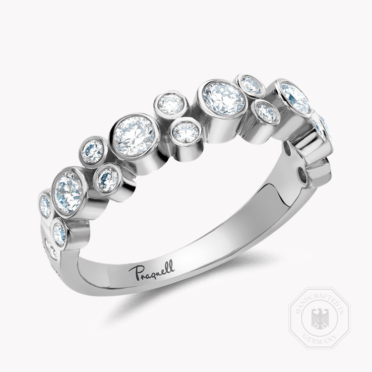 Bubbles Diamond Band Ring Brilliant Cut, Rubover Set_1