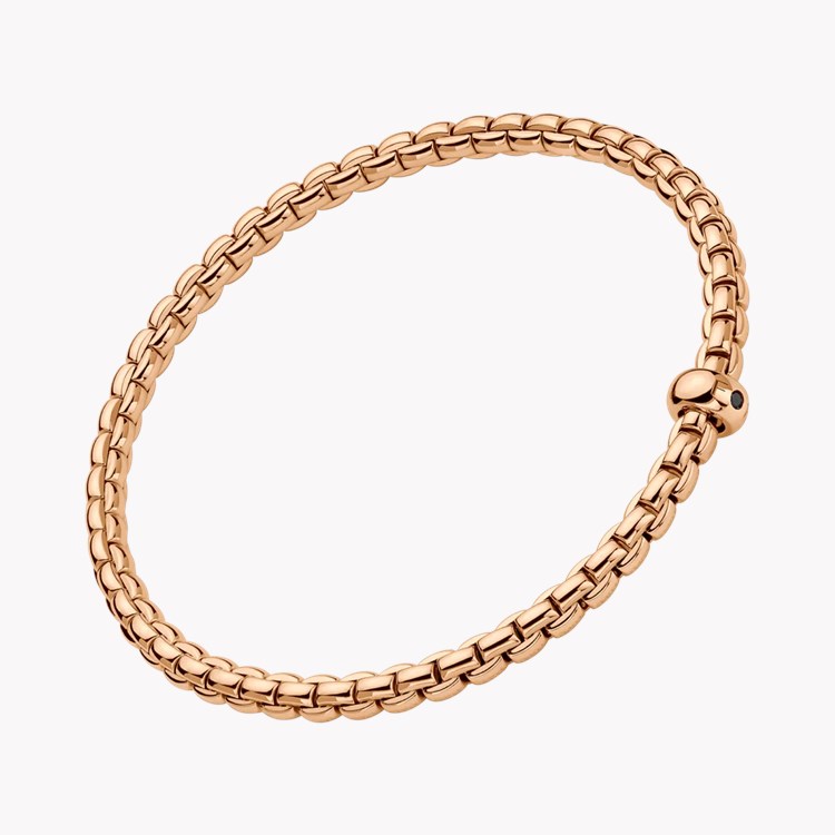 FOPE Eka Flex'it 0.01ct Black Diamond Bracelet Brilliant Cut, Rubover Set_1