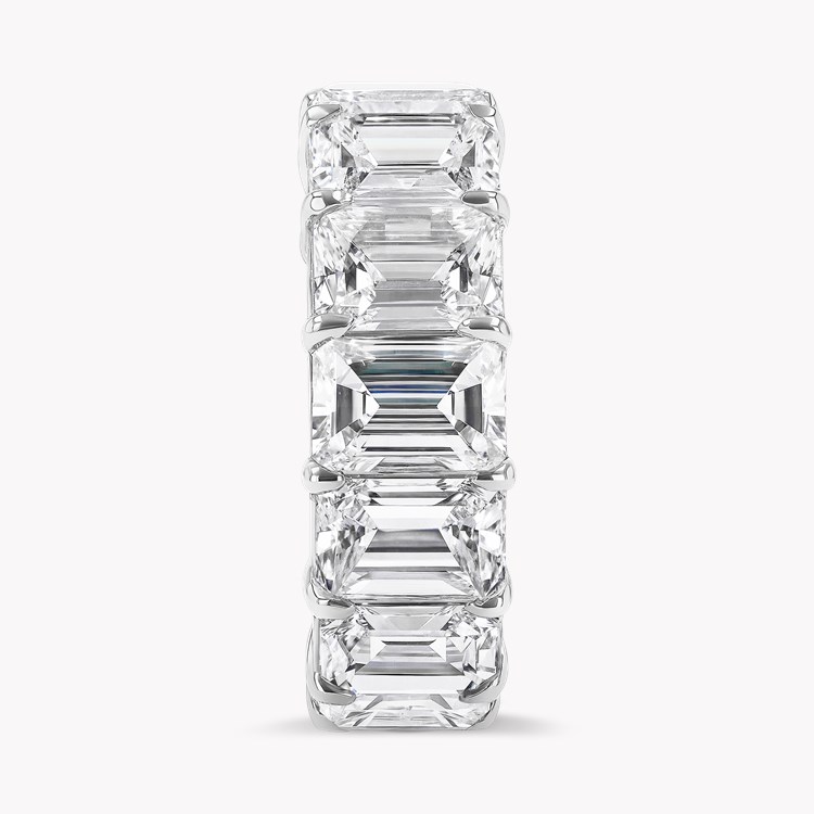 Emerald Cut 14.33cts Diamond Full Eternity Ring Emerald Cut, Claw Set_4