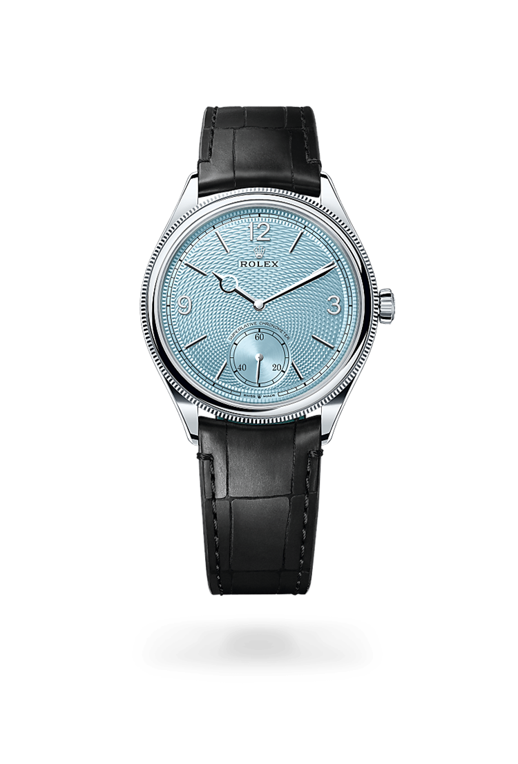 1908, 39 mm, platinum, polished finish